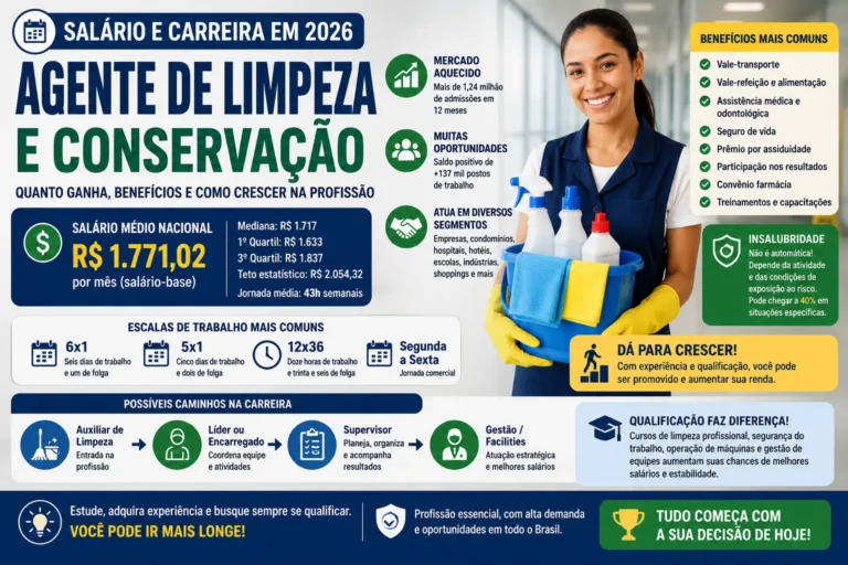 Agente de Limpeza Salário