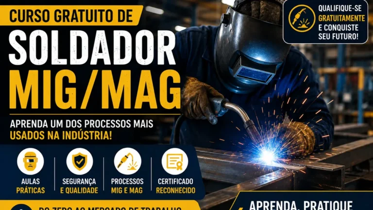 Curso Gratuito de Soldador MIG/MAG