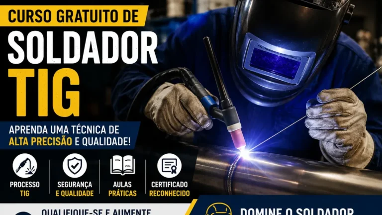 Curso Gratuito de Soldador TIG