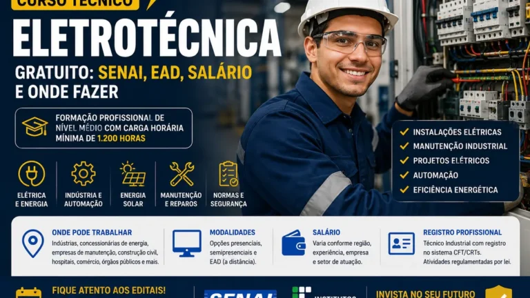 Curso Técnico em Eletrotécnica Gratuito