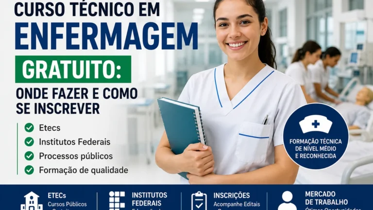 Curso Técnico em Enfermagem Gratuito