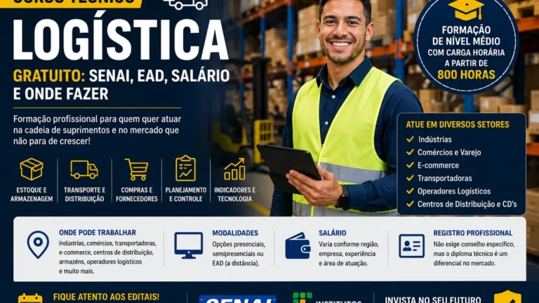 Curso Técnico em Logística Gratuito