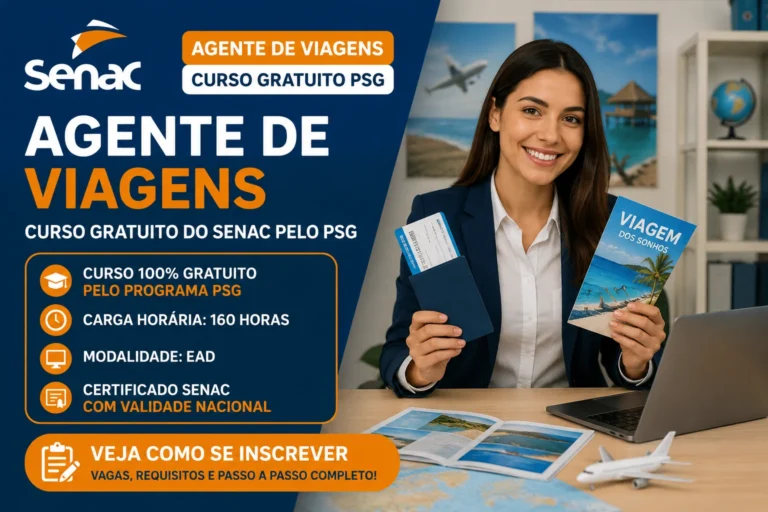 Curso de Agente de Viagens Senac Gratuito