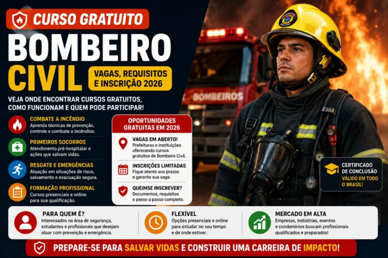 Curso de Bombeiro Civil Gratuito