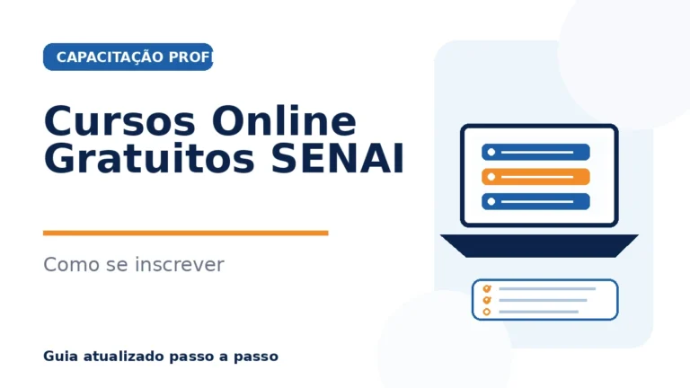 Cursos Online e Gratuitos do SENAI