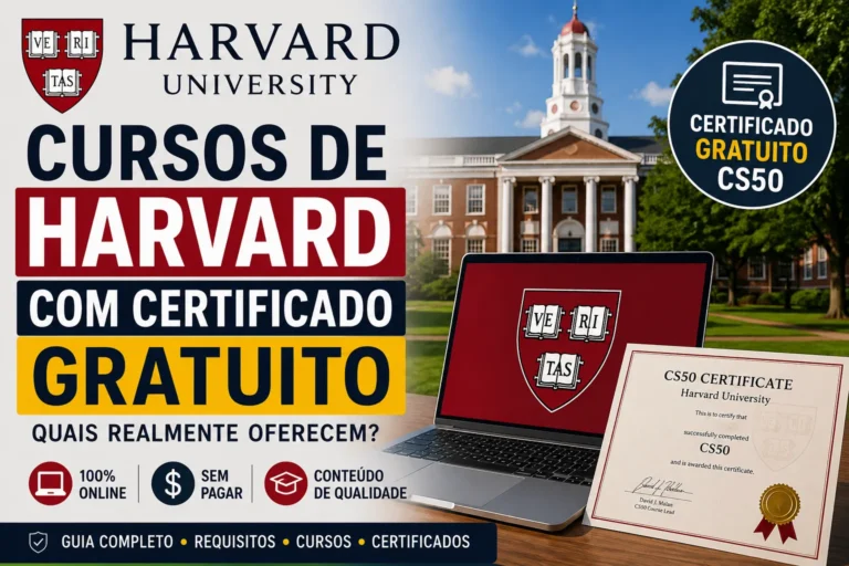 Cursos de Harvard com Certificado Gratuito