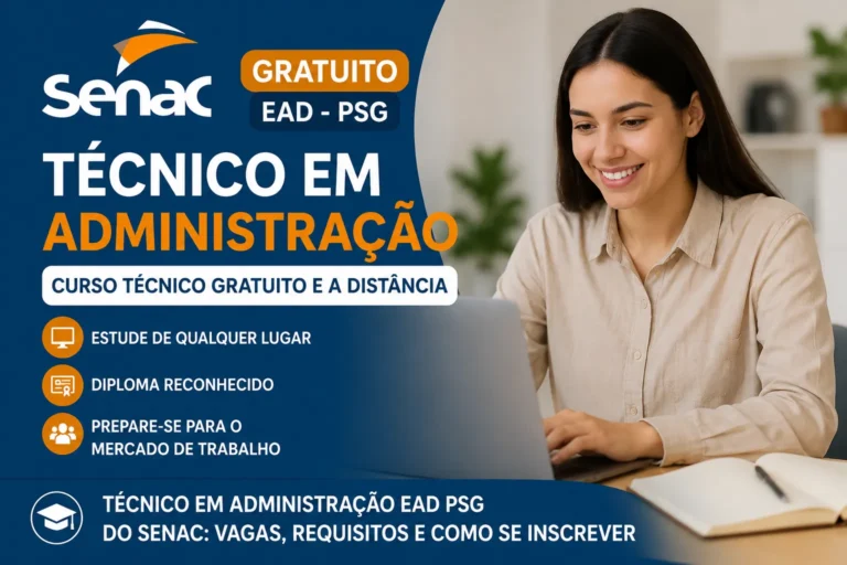 Técnico em Administração EAD Gratuito no Senac