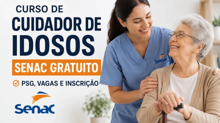 curso Cuidador de Idosos Senac gratuito