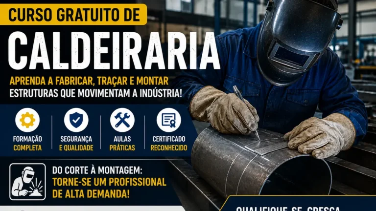curso gratuito de caldeiraria