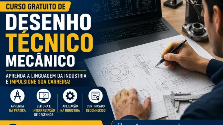 curso gratuito de desenho técnico mecânico
