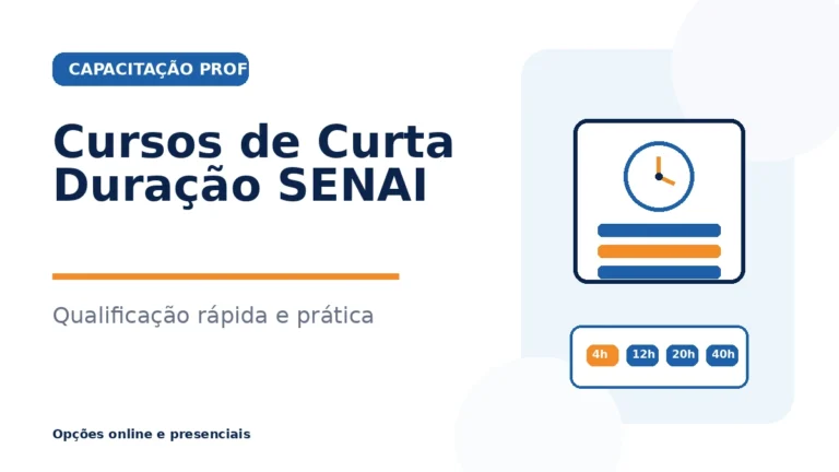 cursos de curta duração do SENAI